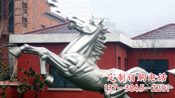 南京不锈钢奔马雕塑 (2)