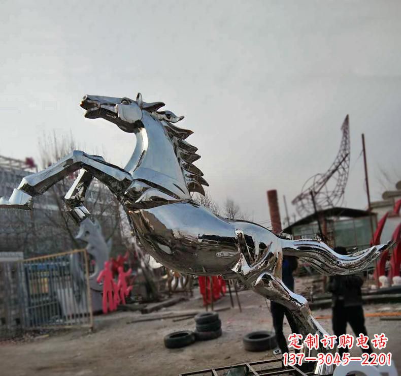 南京不锈钢奔跑马雕塑