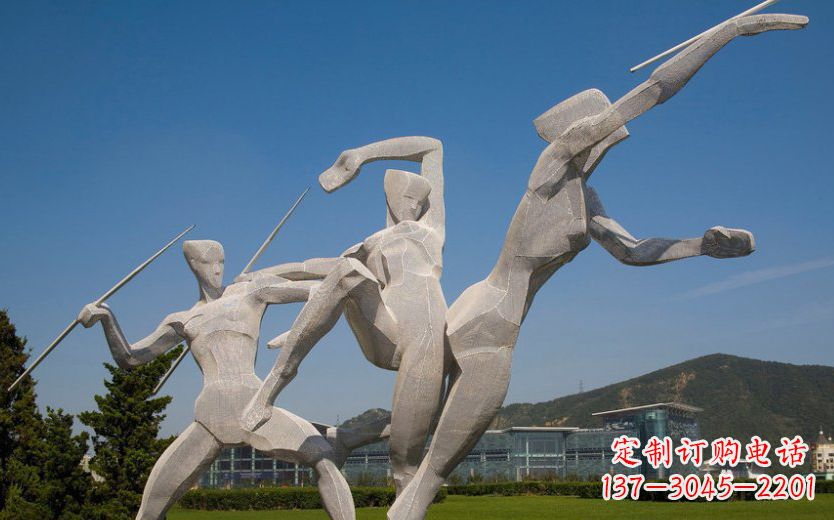 南京不锈钢标枪雕塑一种新型的艺术形式