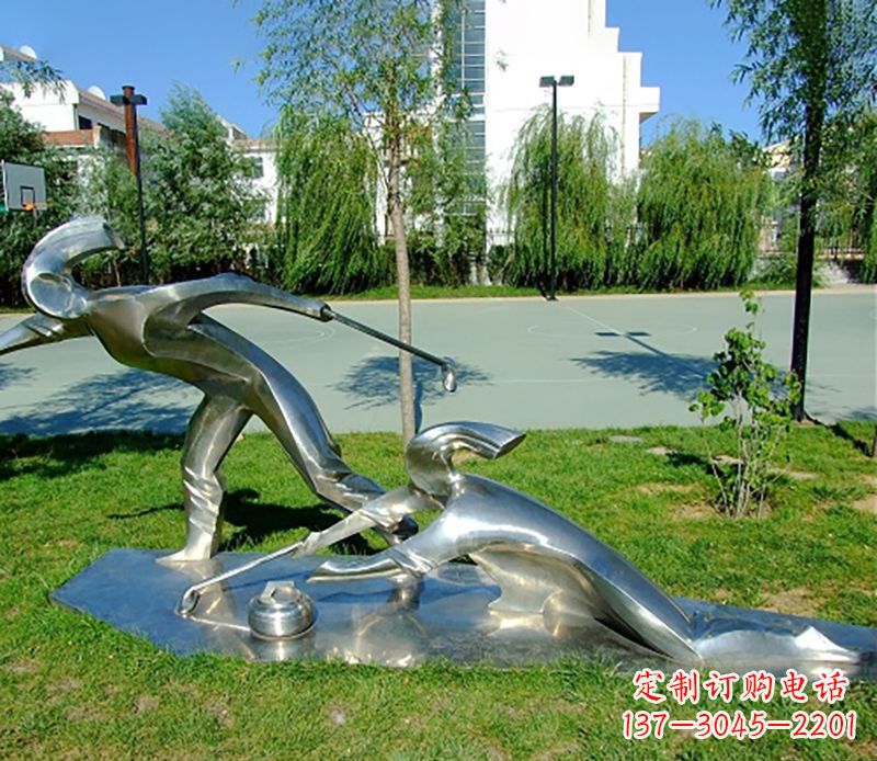 南京不锈钢冰壶雕塑艺术与实用的完美结合