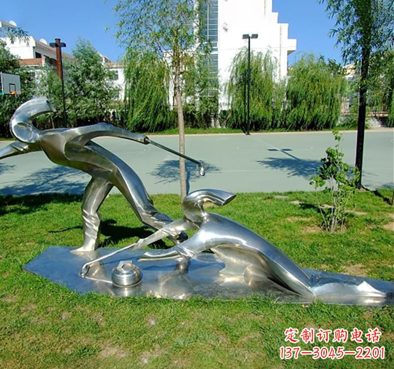 南京不锈钢冰壶雕塑——一种艺术形式