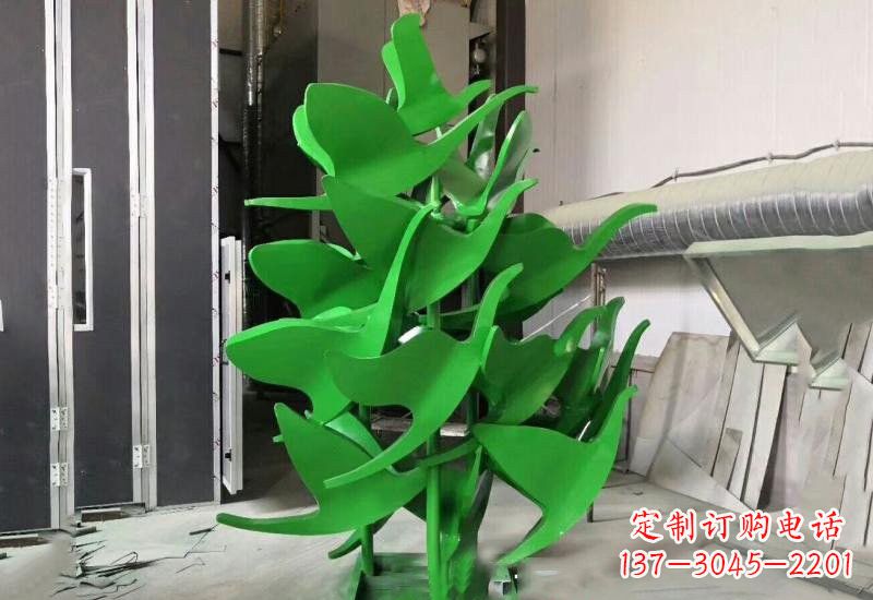 南京不锈钢彩色抽象大雁雕塑