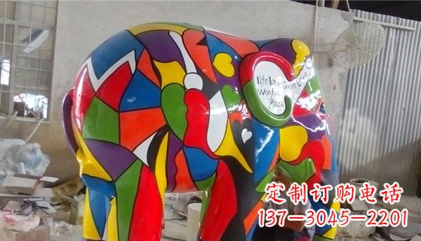 南京不锈钢大象雕塑点缀景观的精美艺术品