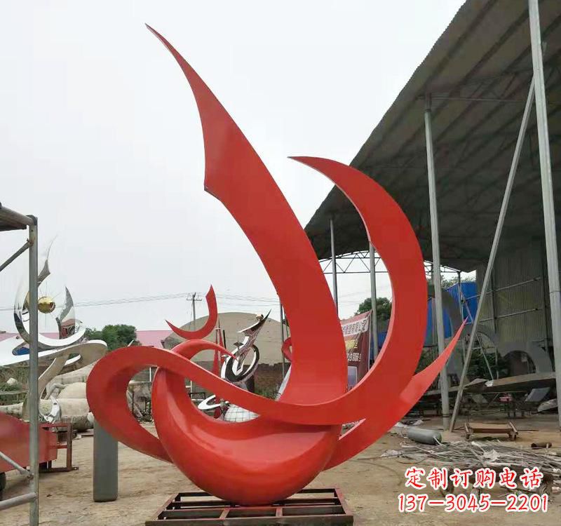 南京不锈钢彩色凤凰雕塑传承东方美学
