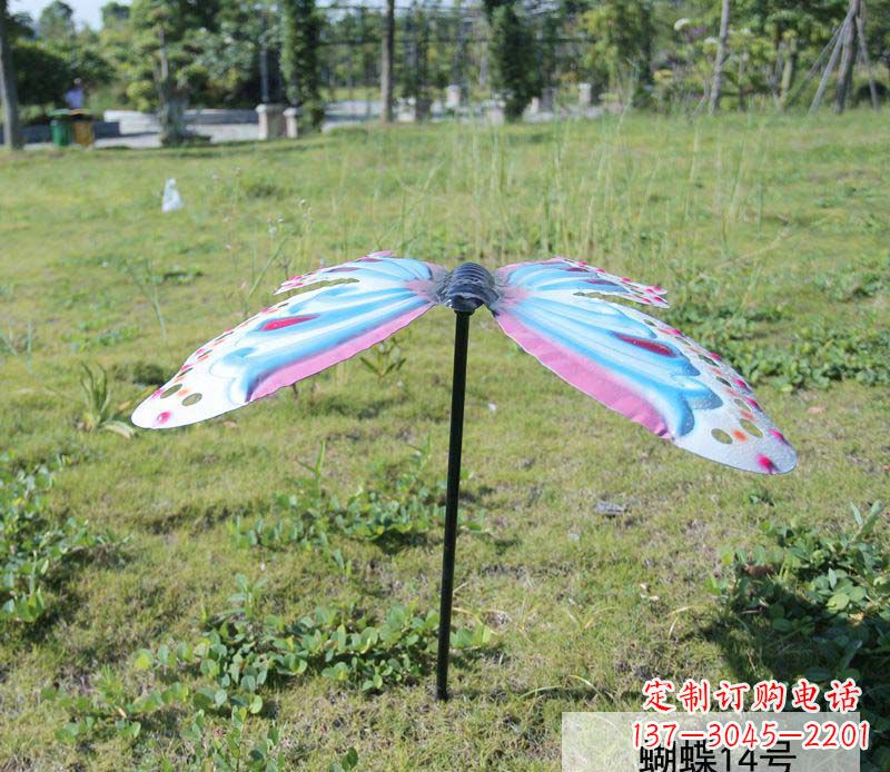 南京不锈钢彩色蝴蝶雕塑艺术之美
