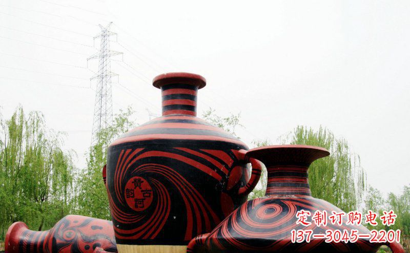 南京不锈钢彩色花盆雕塑