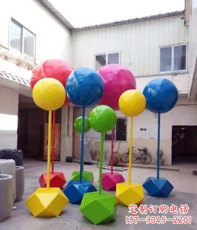 南京不锈钢彩色气球雕塑艺术的绚丽缤纷