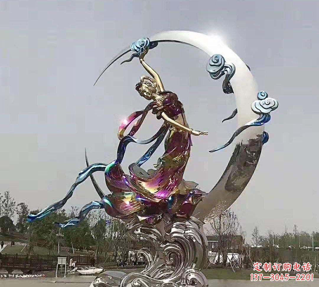 南京不锈钢嫦娥奔月造型雕塑