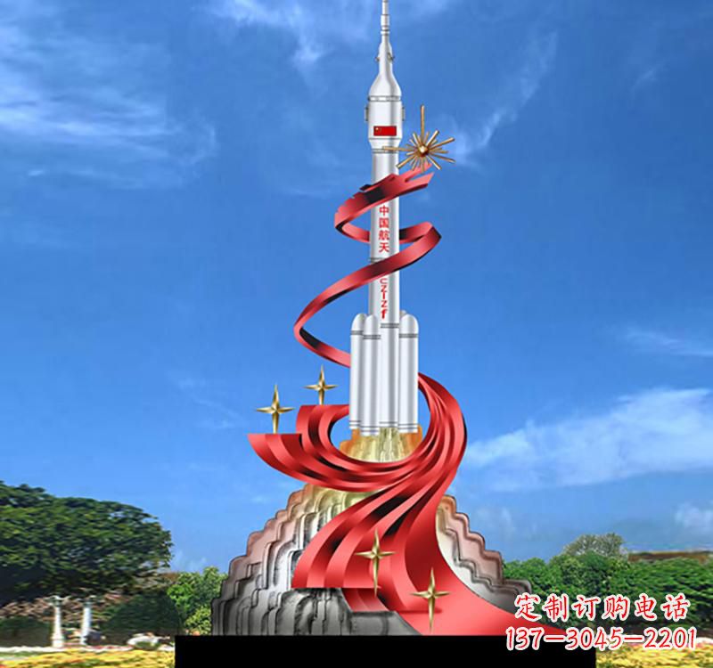 南京嫦娥飞天——不锈钢嫦娥雕塑