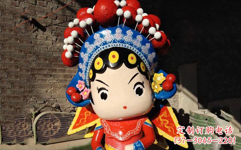 南京不锈钢唱戏儿童公园卡通摆件雕塑