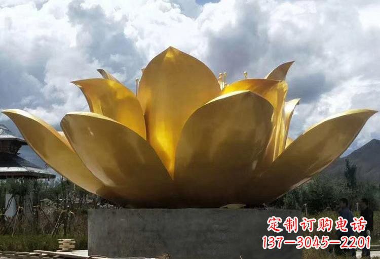 南京不锈钢城市大型莲花雕塑