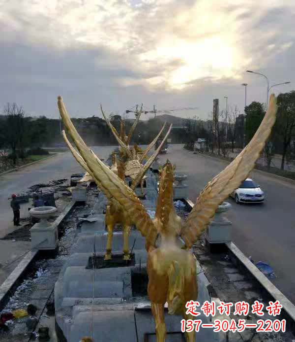南京不锈钢城市飞龙——雕塑作品精美绝伦