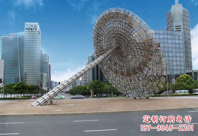 南京不锈钢城市日晷雕塑——缔造城市新景观