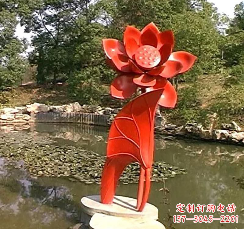 南京不锈钢城市艺术荷花雕塑
