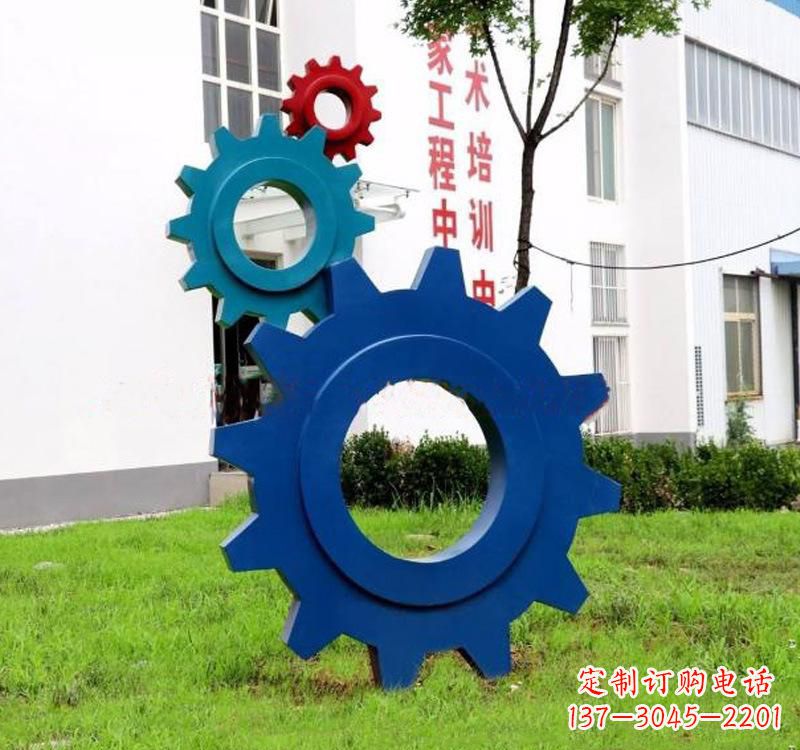 南京不锈钢齿轮创意雕塑