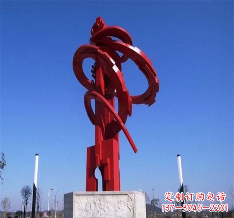 南京不锈钢齿轮雕塑把技术艺术完美结合
