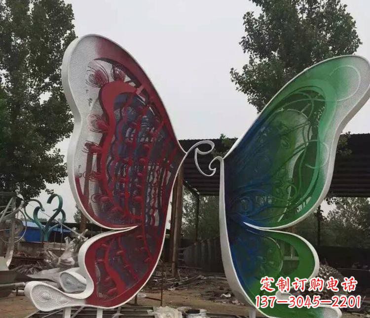 南京不锈钢蝴蝶公园动物雕塑