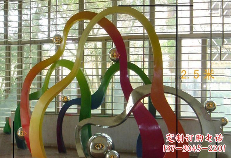 南京不锈钢假山雕塑精致耐用的艺术品