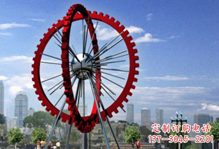 南京不锈钢摩天轮雕塑美丽的景观