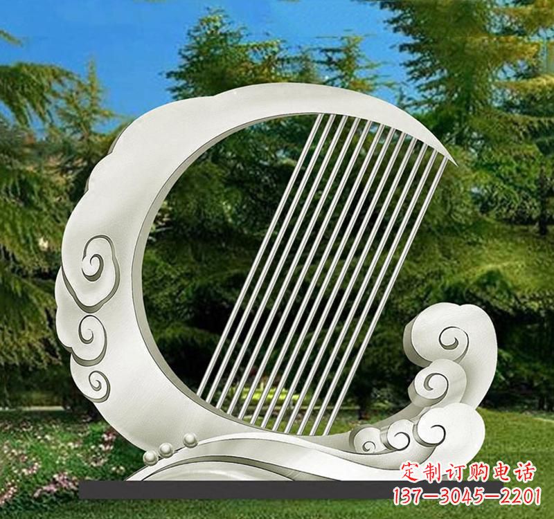 南京精美的不锈钢月亮雕塑