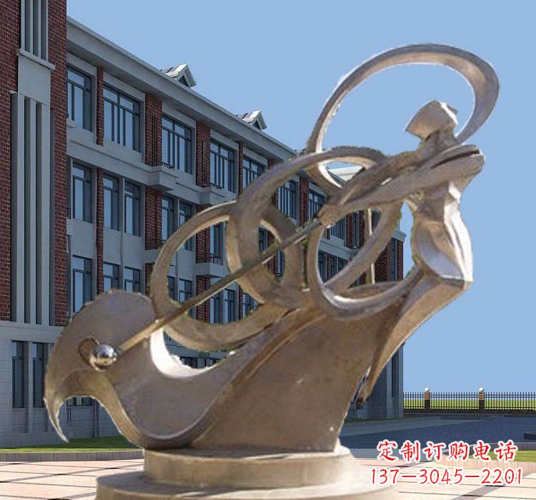 南京不锈钢制作的高尔夫球雕塑