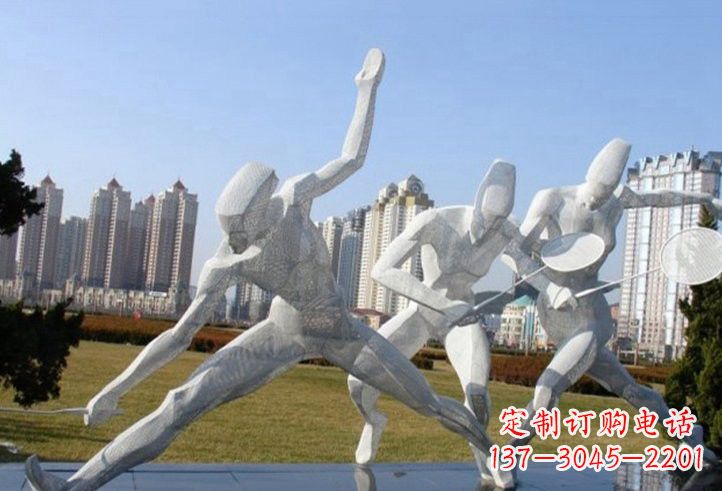 南京精致不锈钢羽毛球雕塑