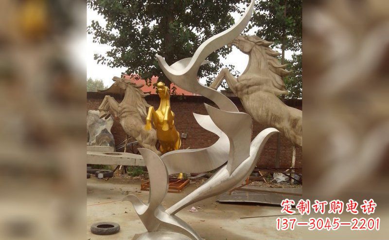 南京不锈钢大雁雕塑