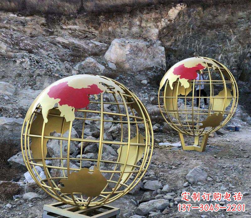 南京不锈钢制作的地球雕塑