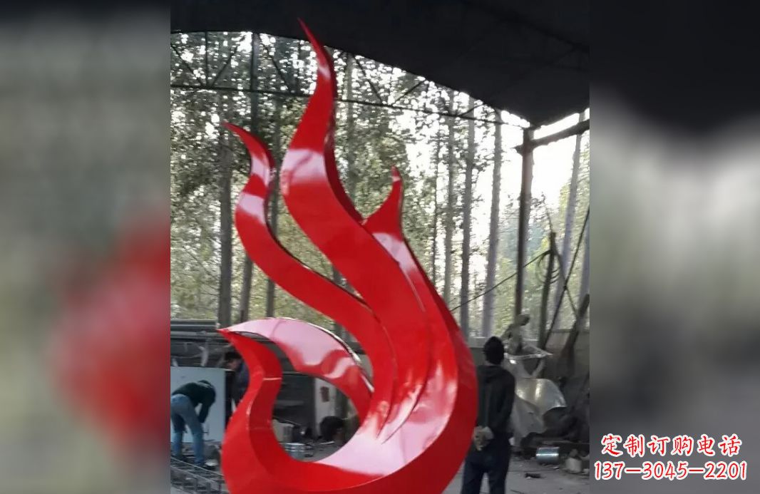 南京不锈钢抽象凤凰雕塑 (6)