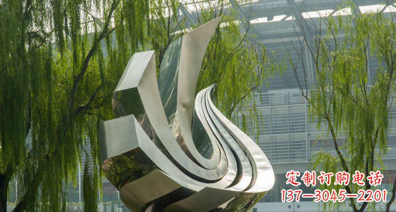 南京不锈钢凤凰雕塑美丽的象征