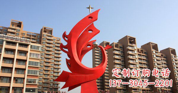 南京凤凰灿烂的不锈钢雕塑