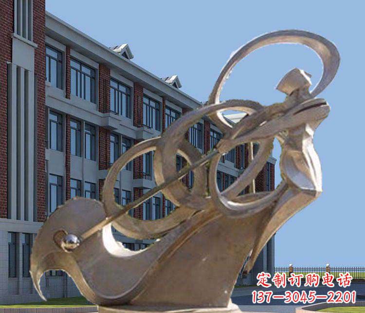 南京不锈钢制作的高尔夫球人物雕塑