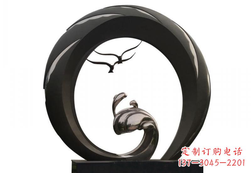 南京不锈钢海鸥雕塑海洋之韵