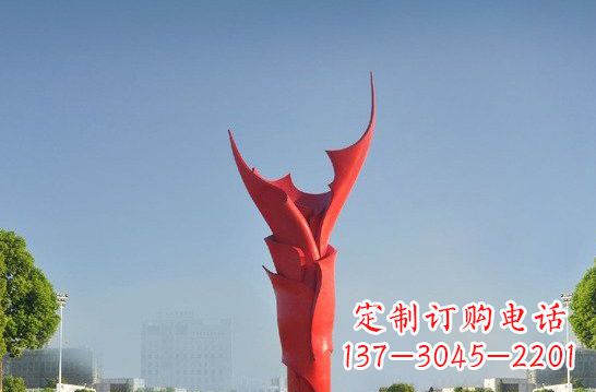 南京不锈钢抽象火炬雕塑