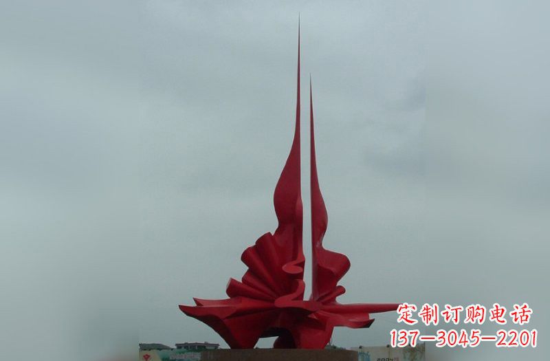南京不锈钢抽象火炬雕塑222