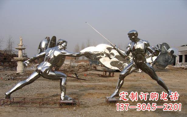 南京不锈钢雕刻的运动员雕塑
