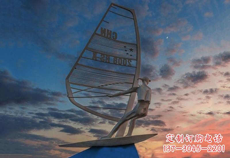 南京不锈钢帆船雕塑——象征着美丽的梦想