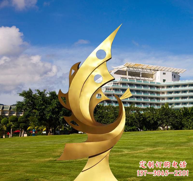 南京不锈钢凤凰雕塑精致而古典