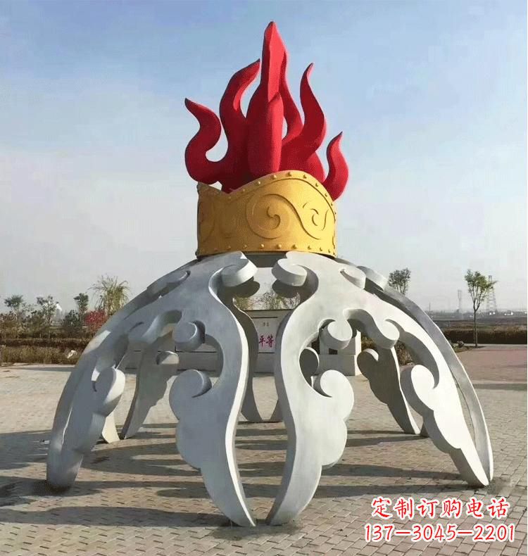南京不锈钢抽象景观拱门雕塑