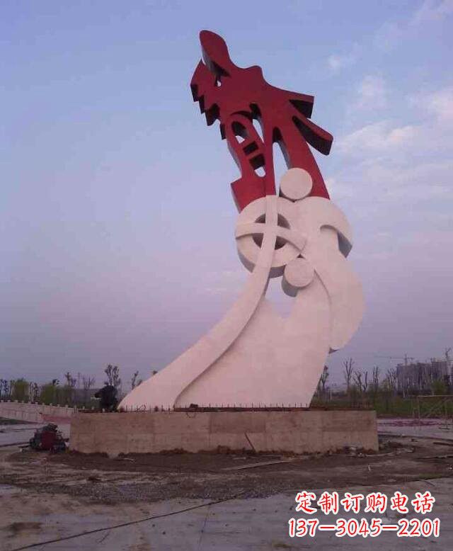 南京不锈钢抽象龙城市景观雕塑