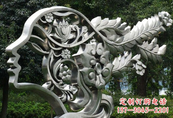 南京不锈钢美女雕塑一种流行的艺术形式