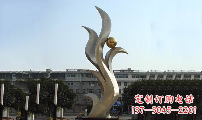 南京精美不锈钢凤凰雕塑