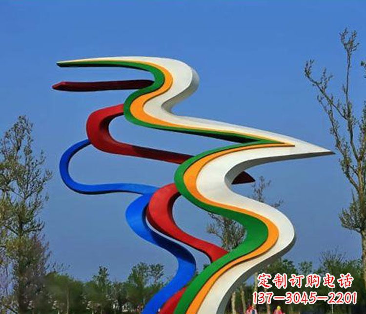 南京精美不锈钢飘带雕塑