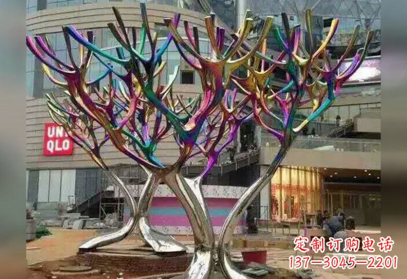 南京不锈钢树枝雕塑自然的美丽