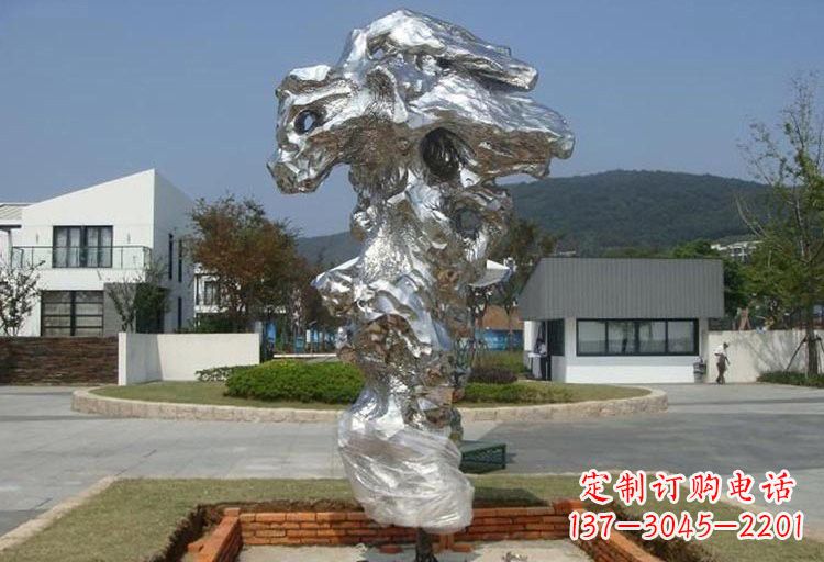 南京不锈钢太湖石雕塑精美绝伦