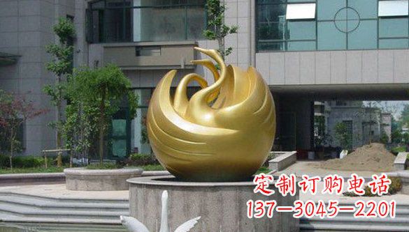 南京不锈钢天鹅雕塑