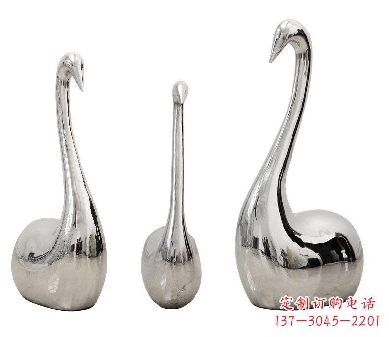 南京精美不锈钢天鹅雕塑