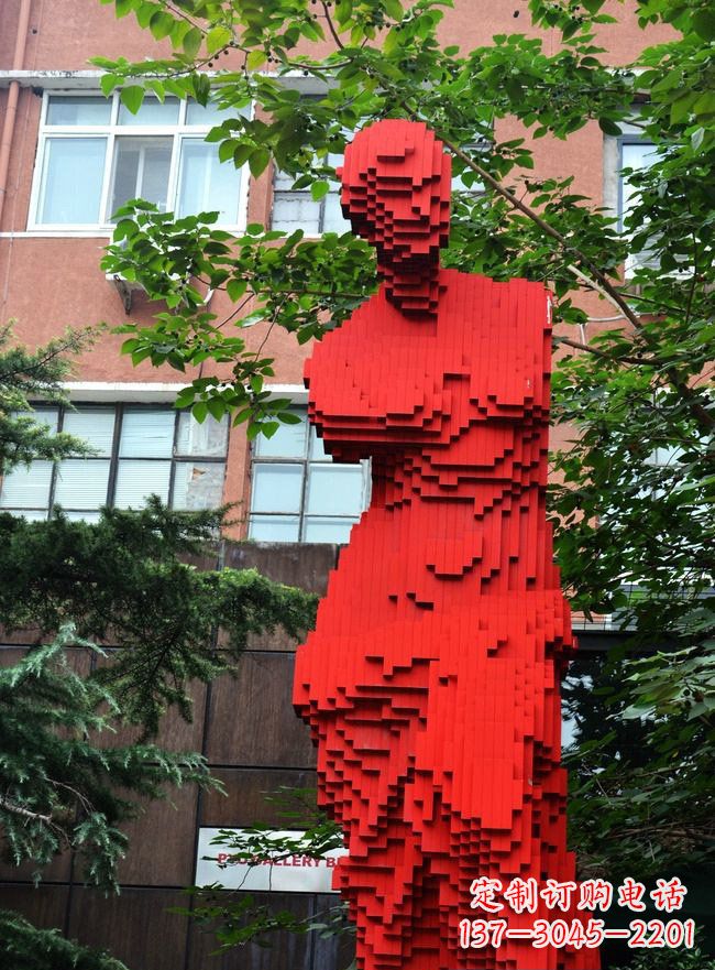 南京不锈钢抽象维纳斯雕塑街边景观雕塑