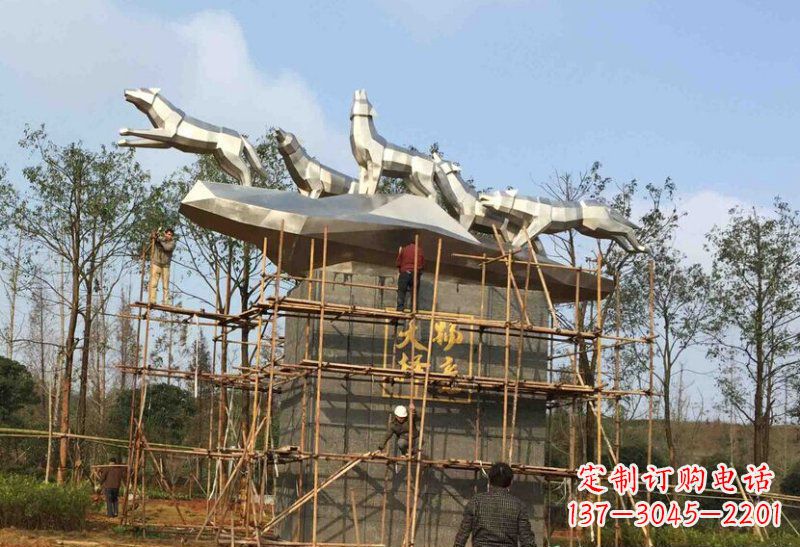 南京不锈钢动物雕塑