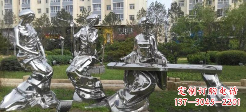 南京精致的不锈钢美女雕塑